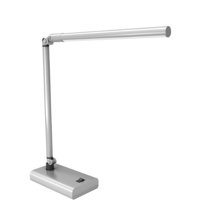 Lavish Home 72-392-s 100-240v Led Contemporary Desk Lamp, Silver