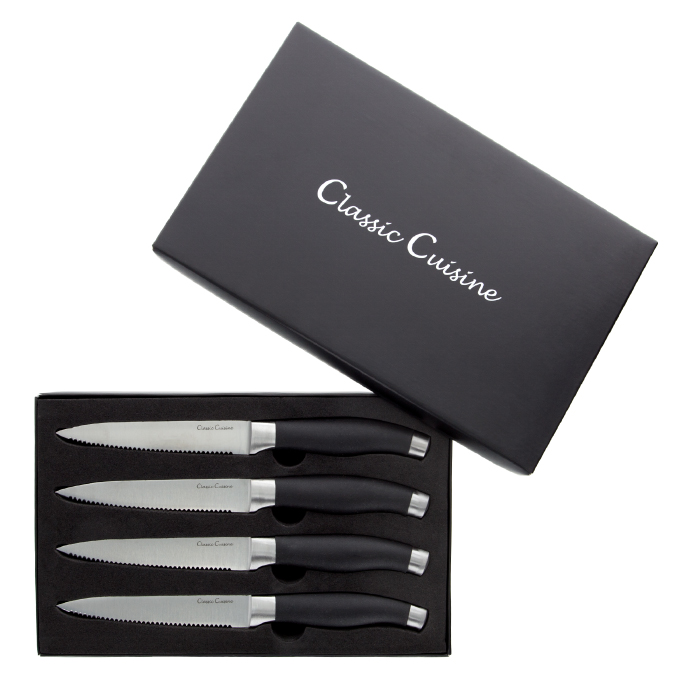 82-250tc10 5 In. Professional Quality Stainless Steel Steak Knife Set - 4 Piece