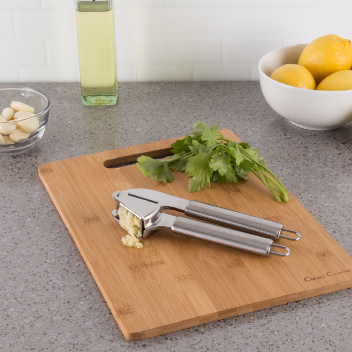 82-kit1042 Manual Dishwasher Safe Stainless Steel Garlic Mincer Presser & Peeler Set