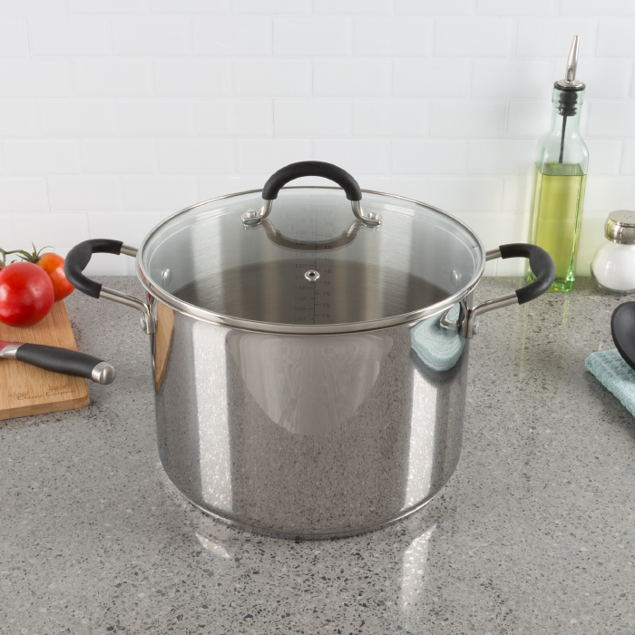 82-kit1049 8 Qt Stainless Steel Stock Pot With Lid