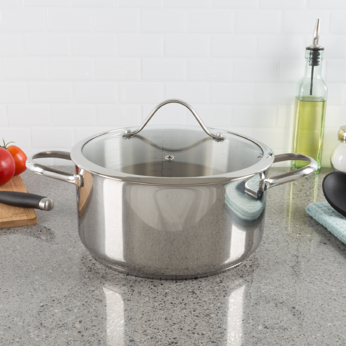 82-kit1050 6 Qt Stainless Steel Stock Pot With Lid