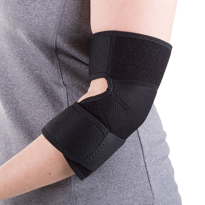 80-5143-elbow Neoprene Elbow Support One Size Adjustable , Black