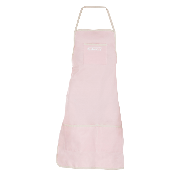 75-st6055 Denim Shop Apron With 3 Pockets For Tools & Supplies - Pink
