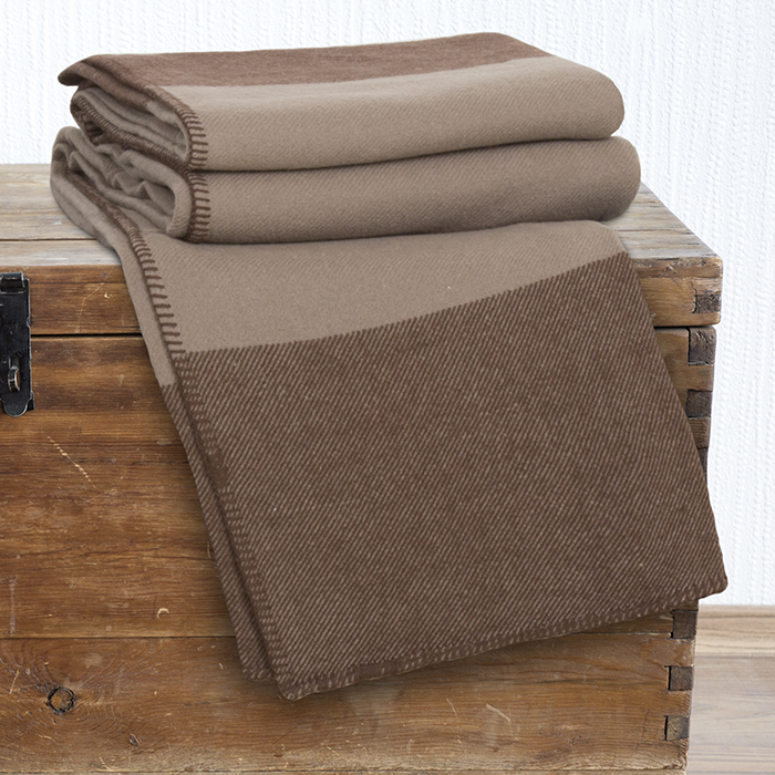 Lavish Home 61-84-k-b 100 Percent Australian Wool Blanket, King Size - Brown