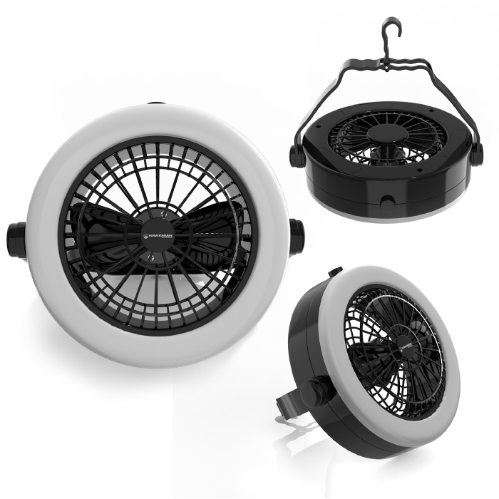 80-48454 2 In 1 Camping Lantern With Ceiling Fan