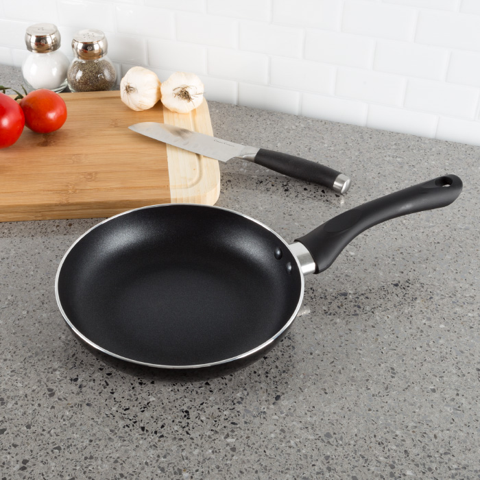 82-kit1053 8 In. Non Stick Frying Pan With Heat Safe Handle, Black
