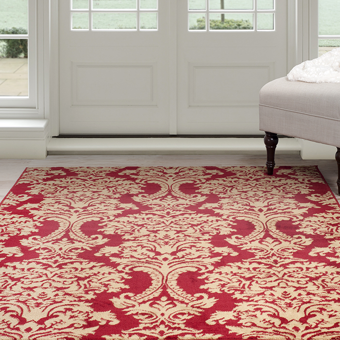 Lavish Home 62-024-810 8 X 10 Ft. Oriental Area Rug - Red & Gold