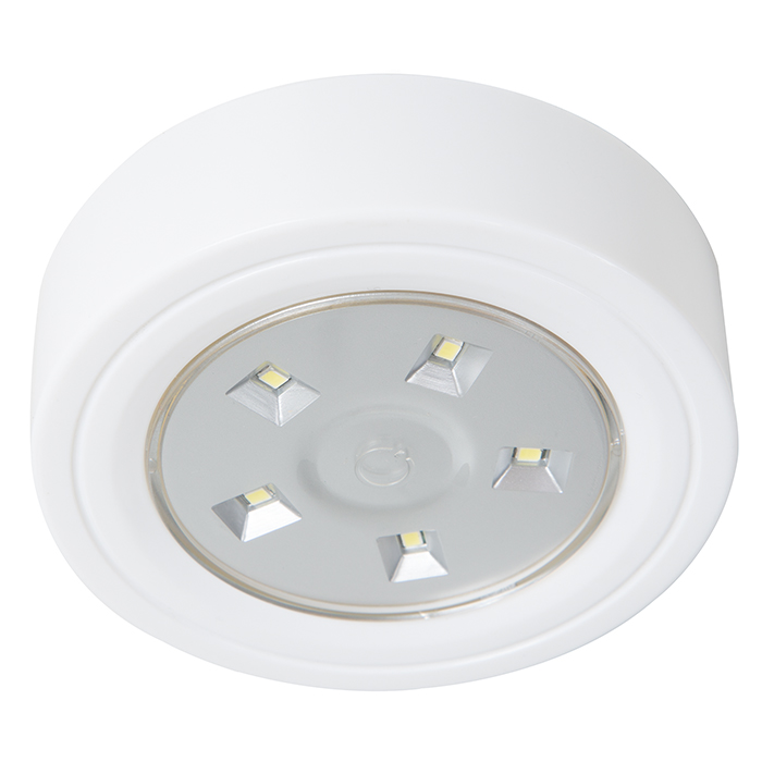 Lavish Home 82-ys006 5 Led Portable Puck & Ceiling Light With Remote Control