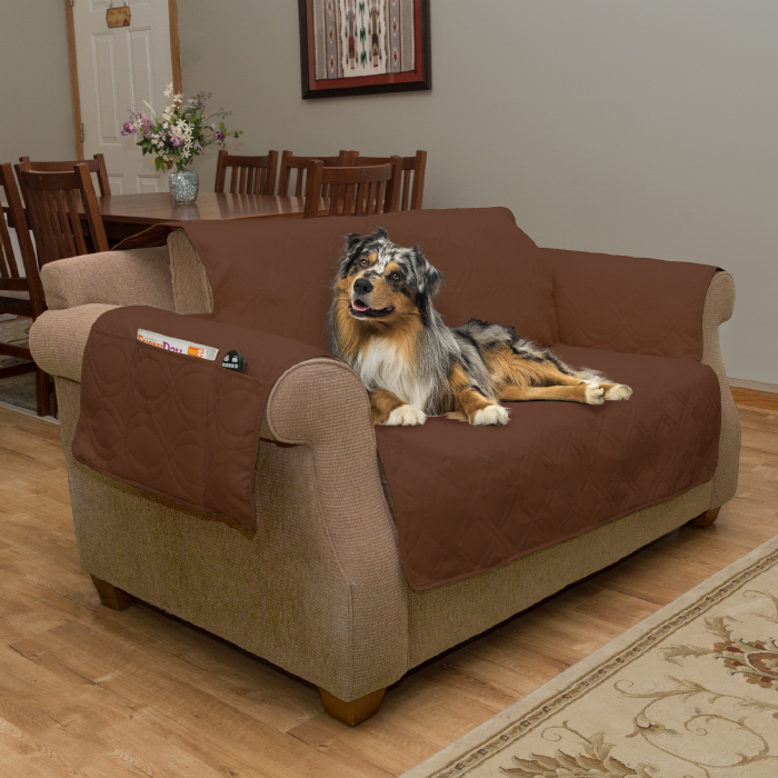 Petmaker 80-pet5077 100 Percent Waterproof Protector Cover For Chair Love Seat Or Couch & Sofa - Brown