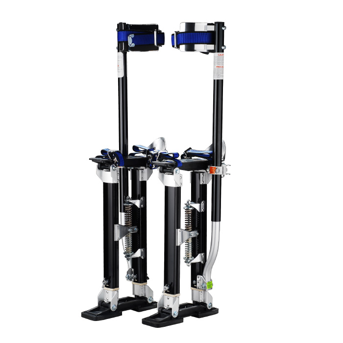 83-dt5072 Professional 18-30 In. Black Drywall Stilts For Sheetrock Painting Or Cleaning