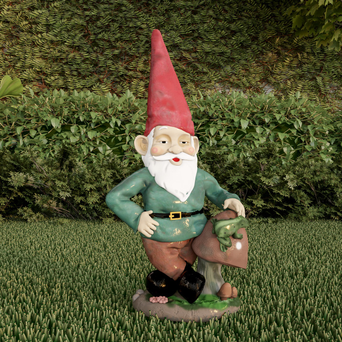 50-lg1099 Lawn Gnome Statue-fun Classic Style Resin Figurine For Outdoor Garden Decor
