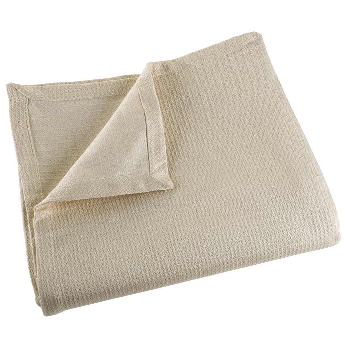61a-43333 Soft Breathable 100 Percent Cotton Blanket, Taupe - King Size