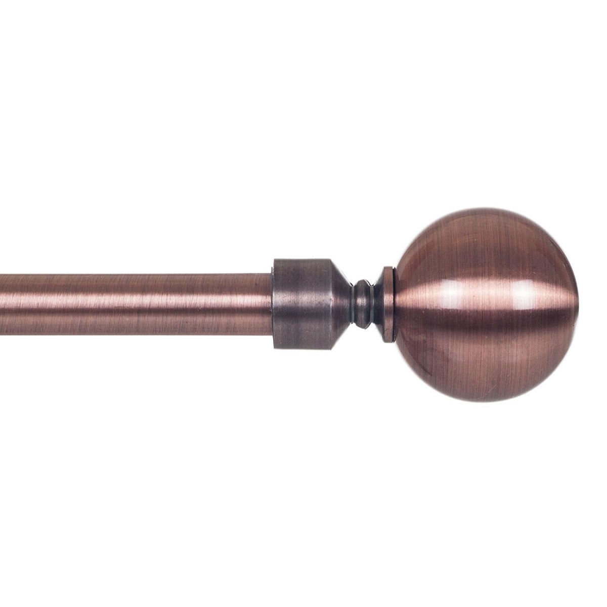 63a-19455 Sphere Curtain Rod For Window, Antique Copper - 0.75 In.