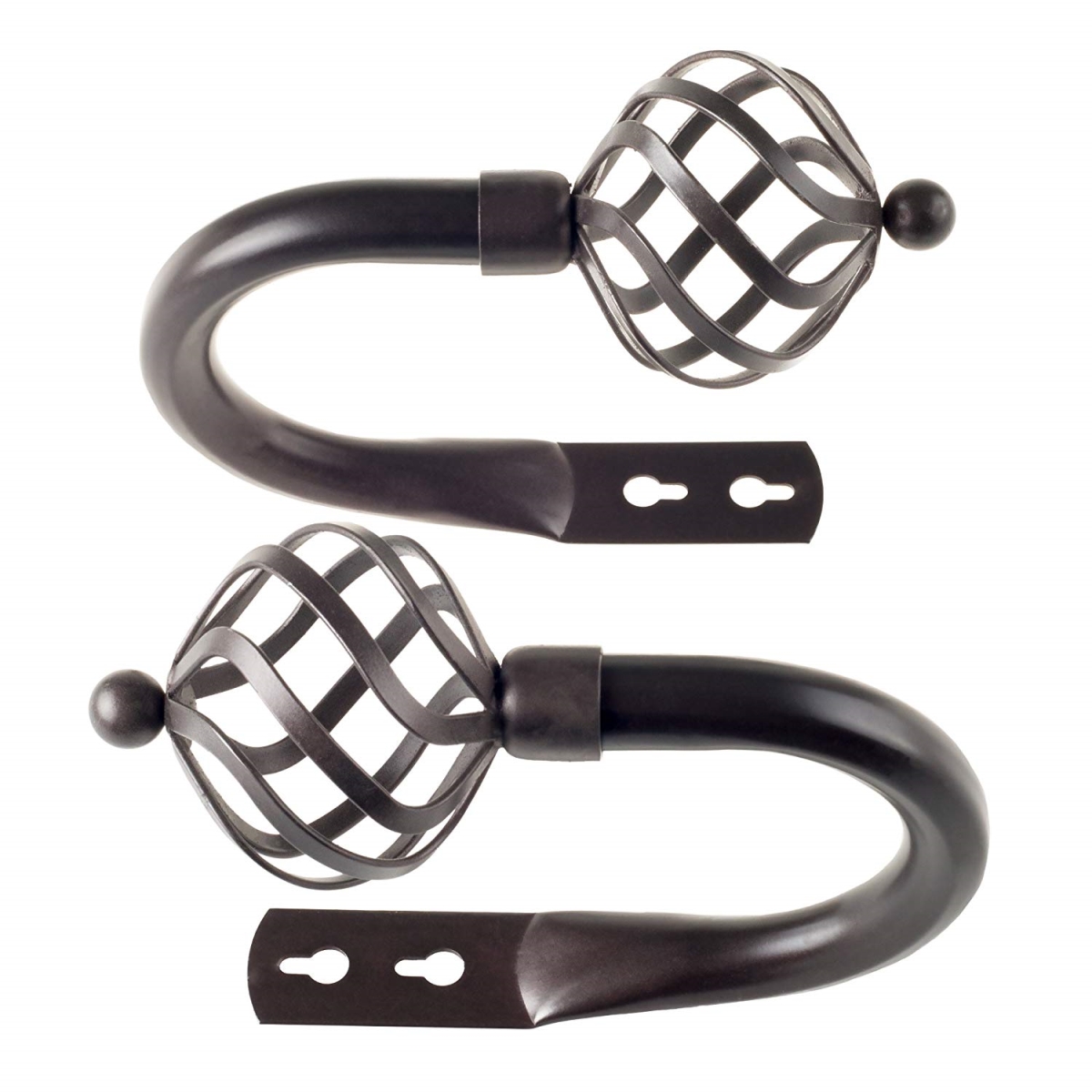63a-87111 Sphere Holdback, Rubbed Bronze - Pack Of 2