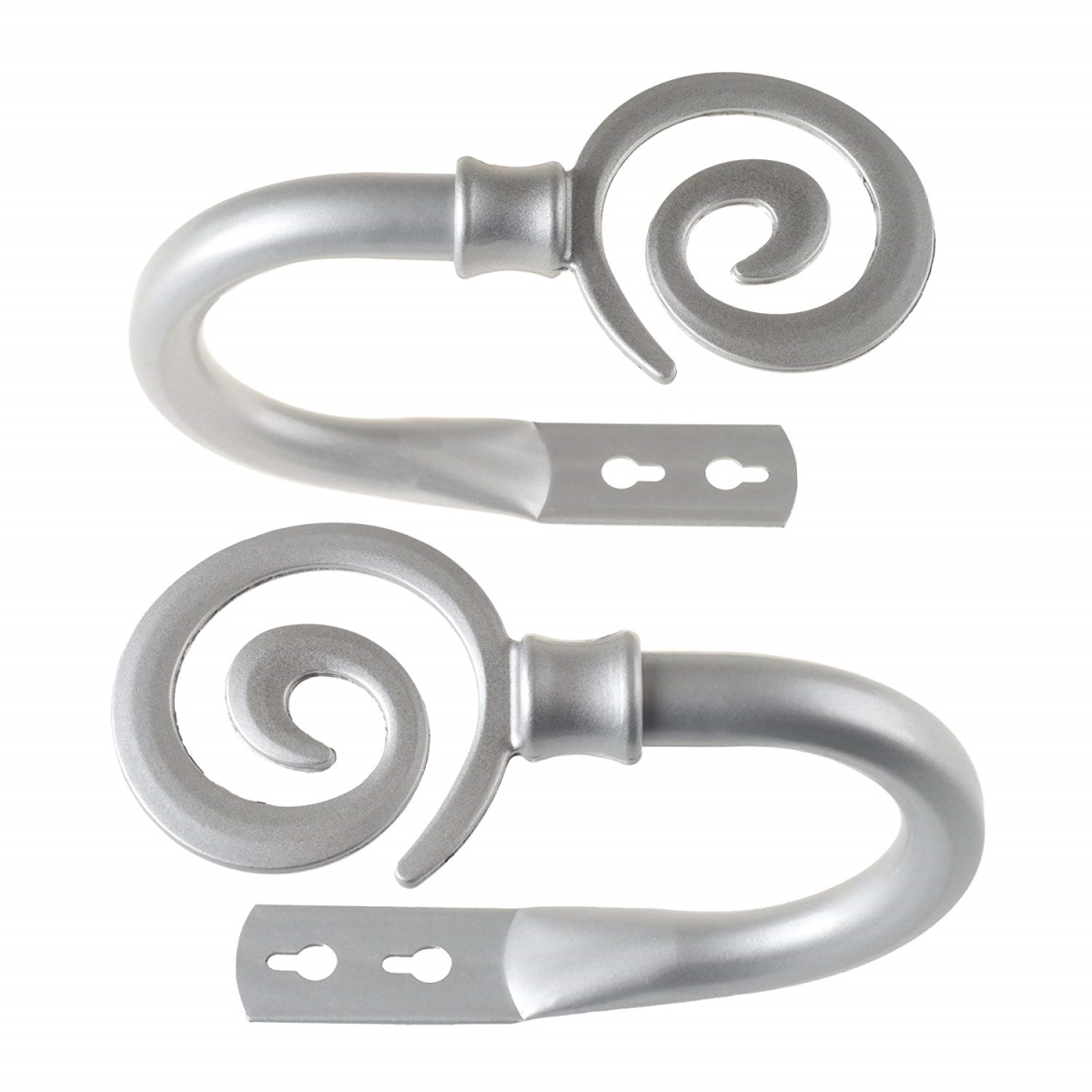 63a-87371 Spiral Holdback, Silver - Pack Of 2