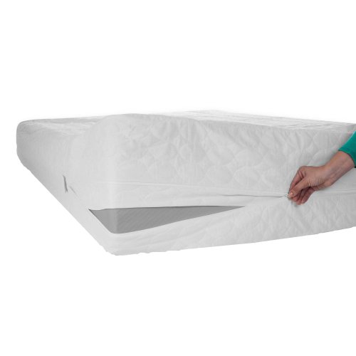 64-00001-f-aw Bed Bug Dust Mite Cotton Mattress Protector, Full Size