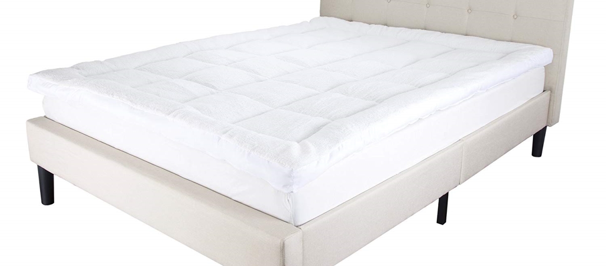 64a-04004 Down Alternative Topper With Sherpa, Queen Size