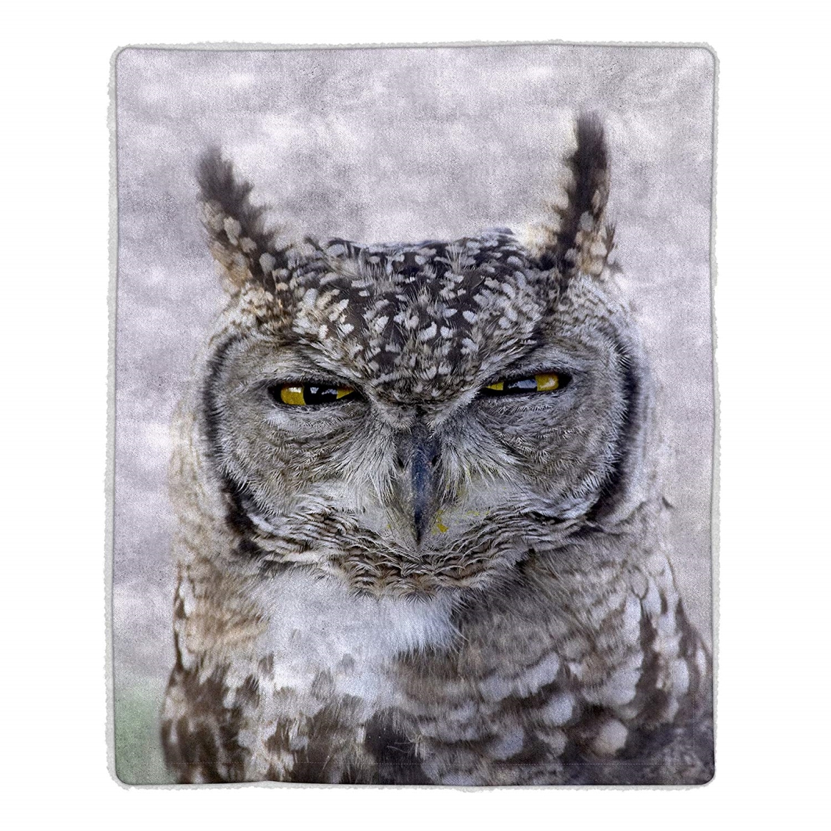 64a-owl Owl Sherpa Fleece Blanket