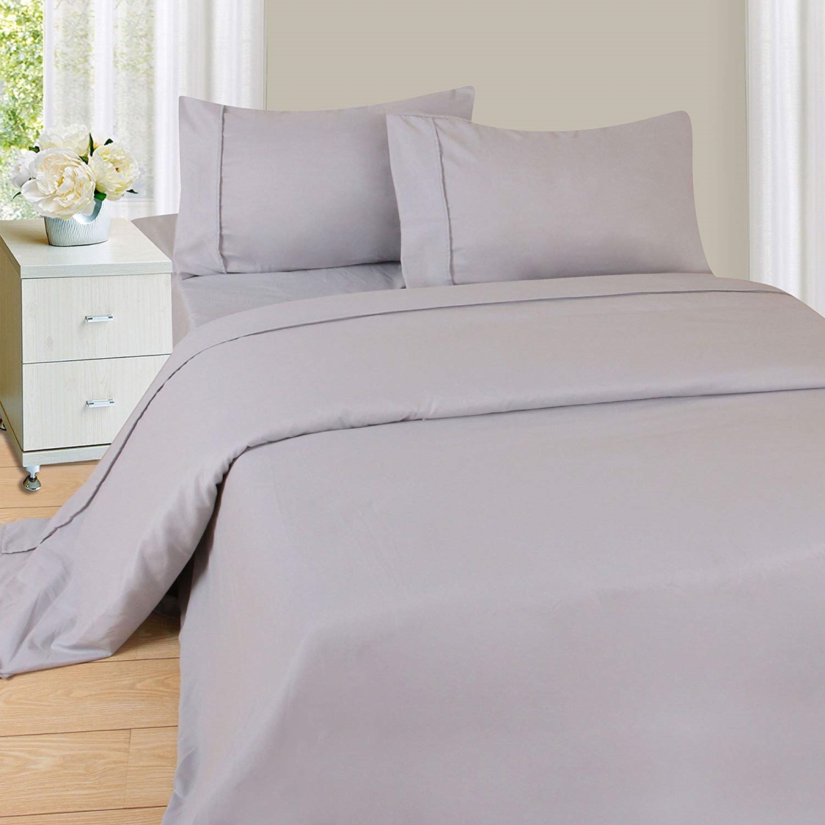 66a-05656 1200 Series Sheet Set, Twin Size & Extra Large - Silver