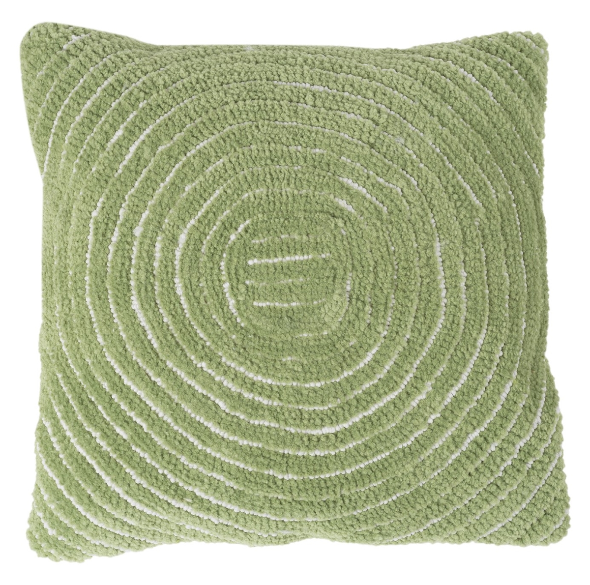 66a-27427 Modern Throw Pillow, Leaf Green