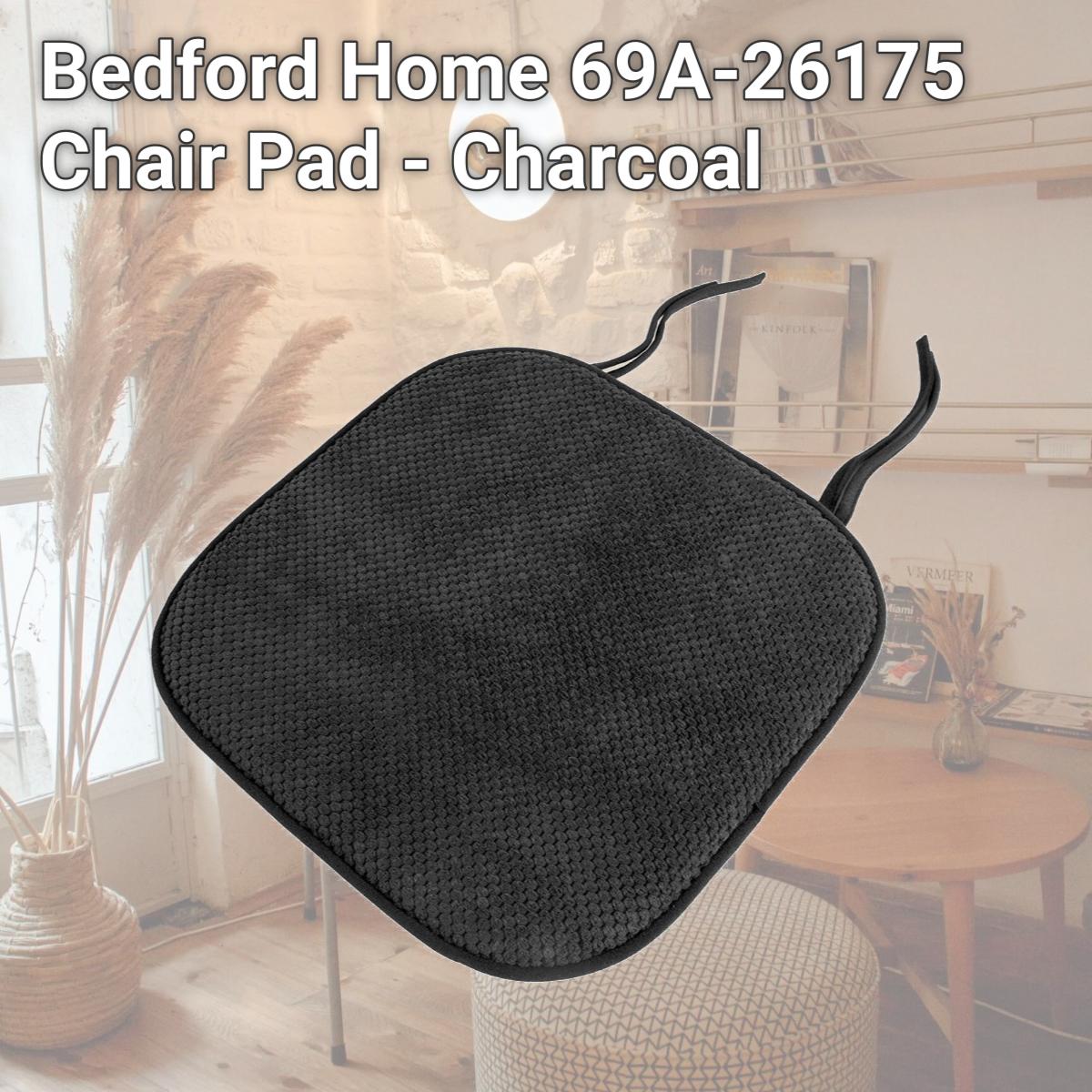 Picture of Bedford Home 69A-26175 Chair Pad - Charcoal