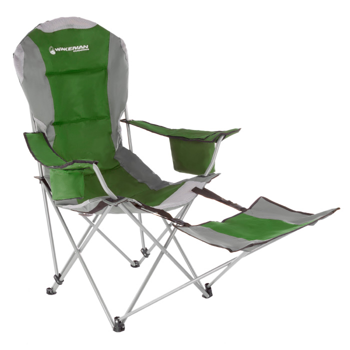 75-cmp1054 Camp Chair With Footrest - 300 Lbs - Green