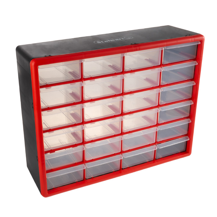 75-st6068 24 Compartment Organizer Desktop Or Wall Mount Container Storage Drawers