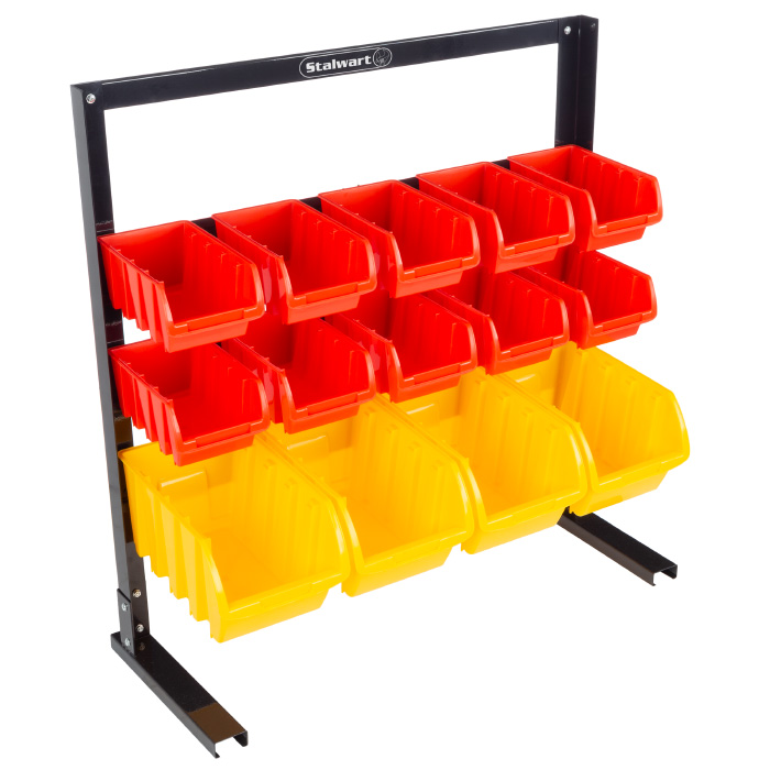 75-st6083 14 Bin Storage Rack Organizer-wall Mountable Container With Removeable Drawers For Tools