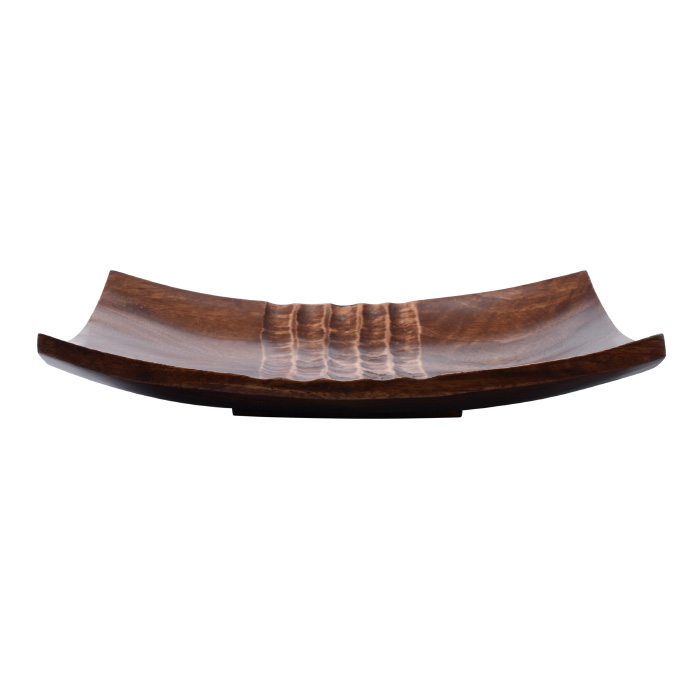 83-dt5813 Handmade 10 In. Brown Mango Wood Square Decorative Serving Tray
