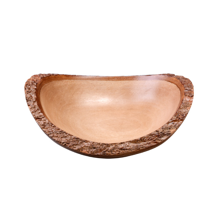 83-dt5884 Handmade 8 In. Oval Mango Wood Decorative Bowl