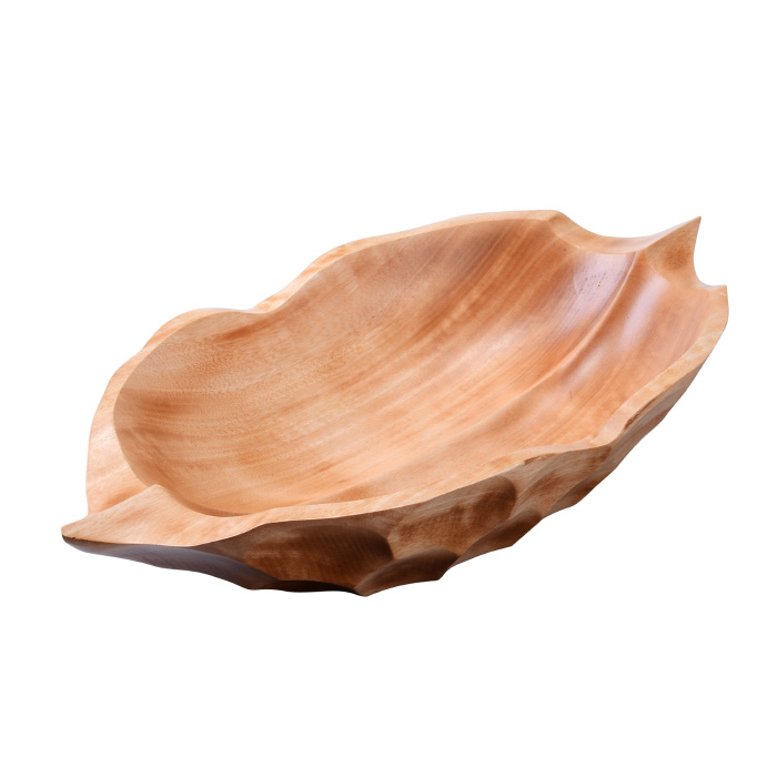 83-dt5886 Handmade Large Mango Wood Decorative Fruit Bowl