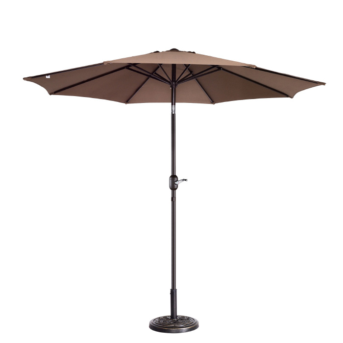 83-out5441 9 Ft. Outdoor Patio Umbrella With 8 Ribs - Brown