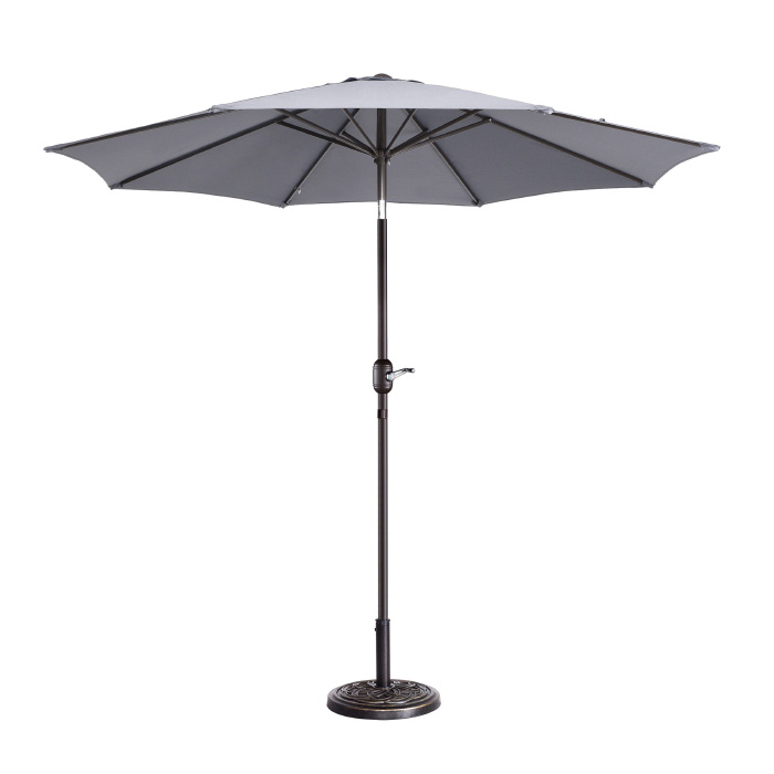 83-out5446 9 Ft. Outdoor Patio Umbrella With 8 Ribs - Gray