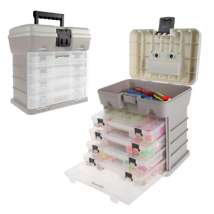 80-fsh5038 Durable Organizer 4 Drawers Storage Tool Box - Gray