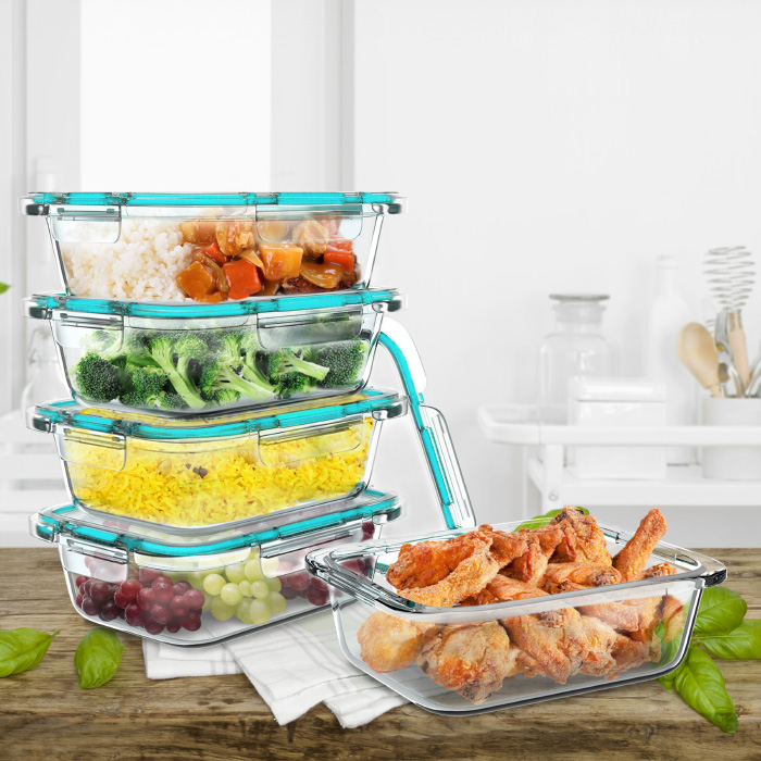 83-141 Glass Food Storage Containers - Pack Of 5