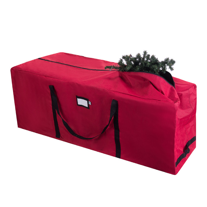 83-dt5020 1021 Premium Red Rolling Christmas Tree Storage Duffel Bag - 9 Ft.