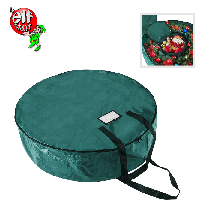 83-dt5157 Wreath Storage Bag, Green - 36 In.