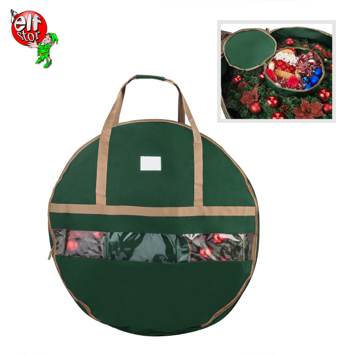 83-dt5166 1555 Ultimate Green Holiday Christmas Storage Bag For 36 In. Wreaths