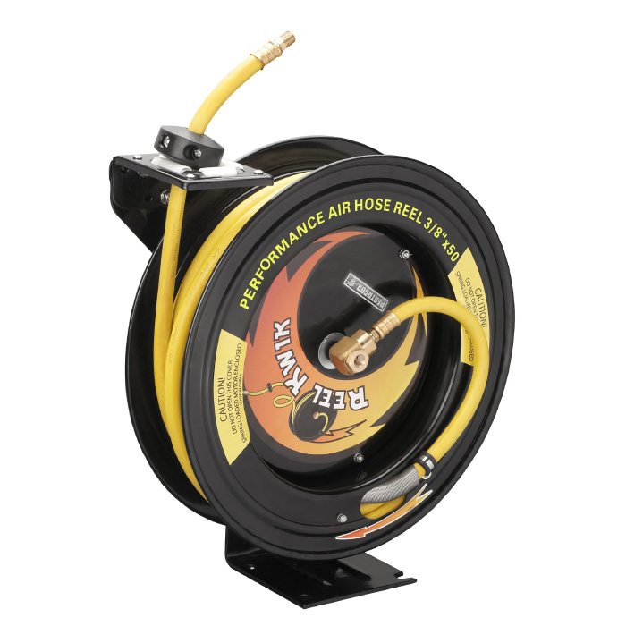 83-dt5344 3250 S 0.37 In. 300psi Heavy Duty Retractable 50 Ft. Air Hose & Reel Professional Grade
