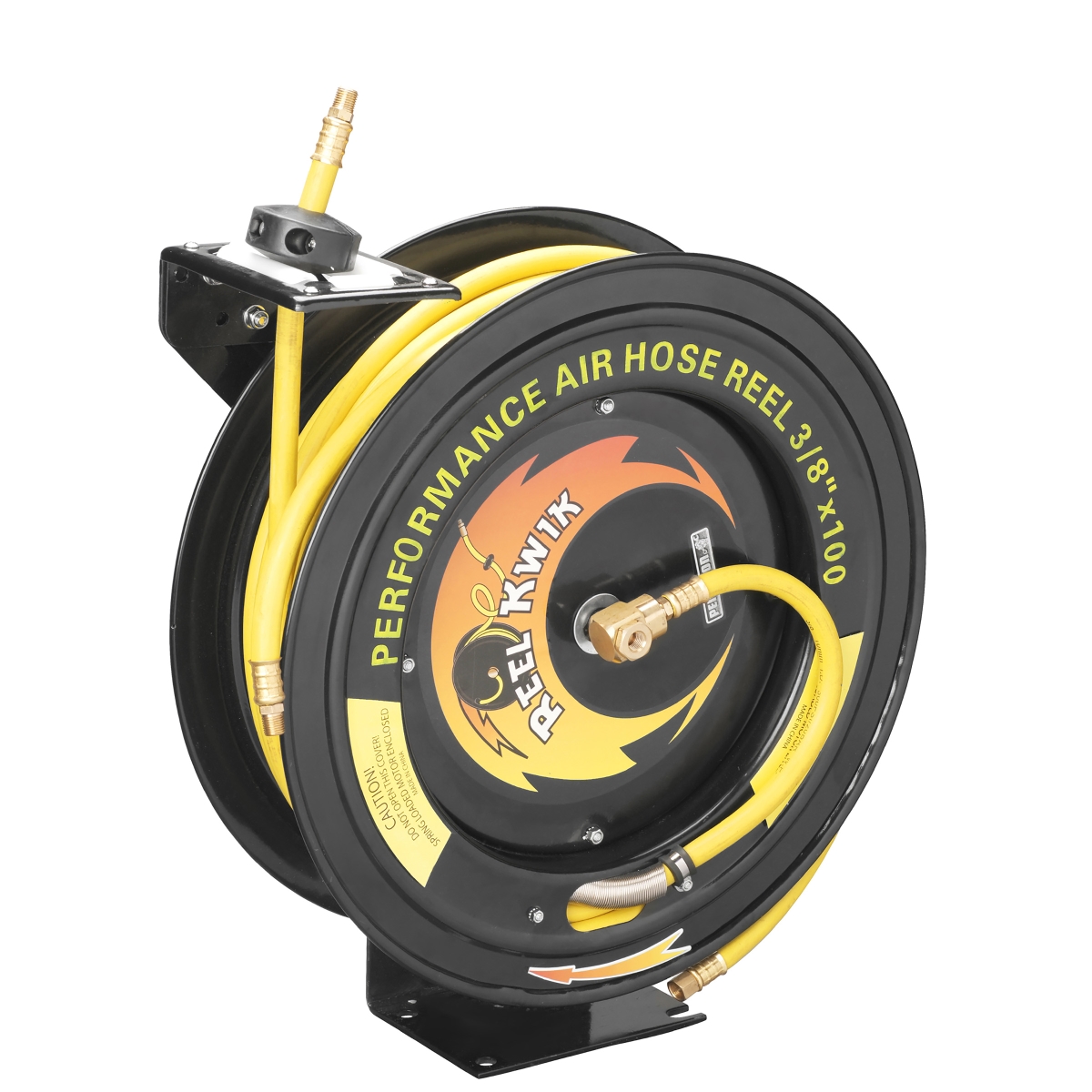 83-dt5346 3260 S 0.37 In. 300psi Heavy Duty Retractable 100 Ft. Air Hose & Reel Professional Grade