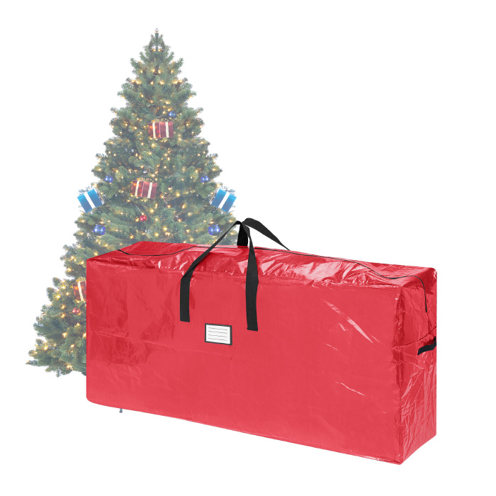 83-dt5511 5064 Premium Red Christmas Tree Bag Holiday Extra Tall For Up To 9 Ft.