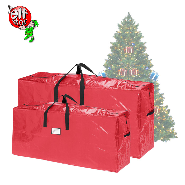 83-dt5525 Christmas Tree Bags, Red - 7.5-9 Ft. - Pack Of 2