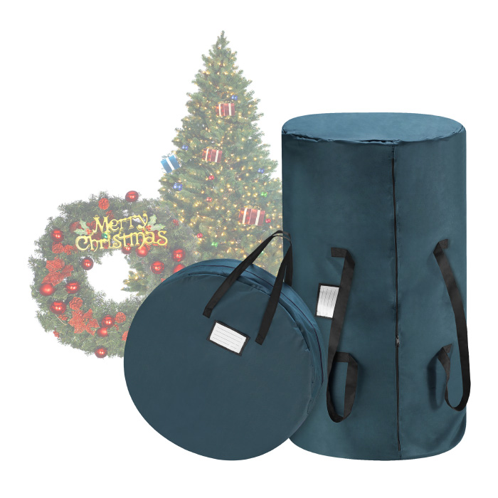 83-dt5530 Green Canvas Christmas Tree Storage Bag - 9 Ft.