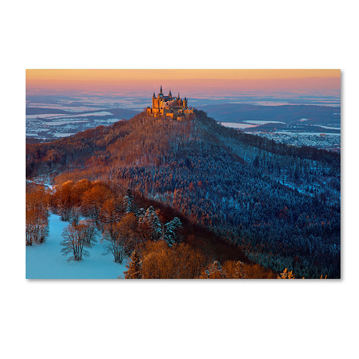 Trademark 1x00968-c1624gg 16 X 24 In. Hohenzollern In Winter Mood Canvas Art - Franz Schumacher