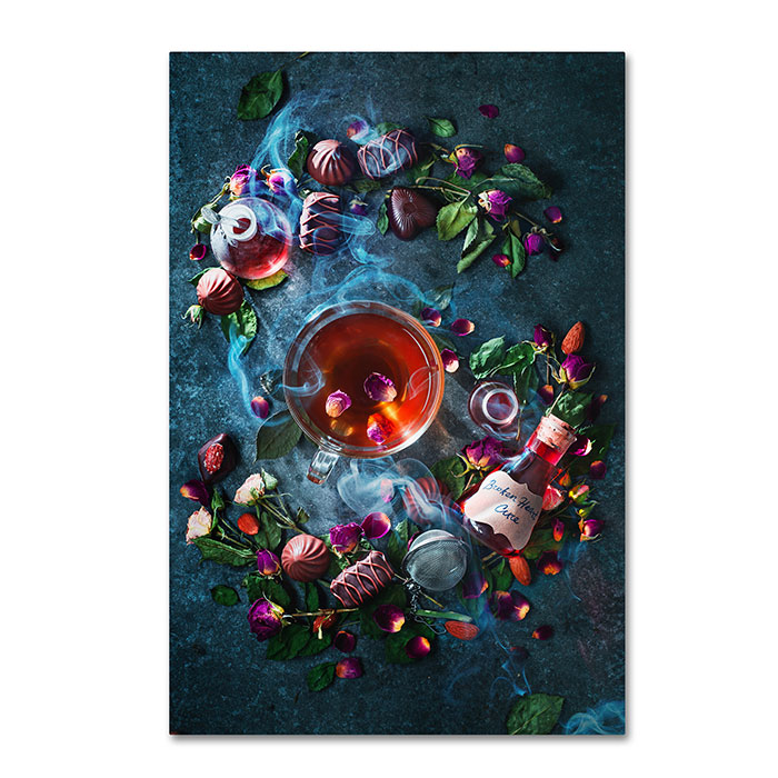 Trademark 1x00853-c1219gg 12 X 19 In. Tea With Broken Heart Cure Canvas Art - Dina Belenko