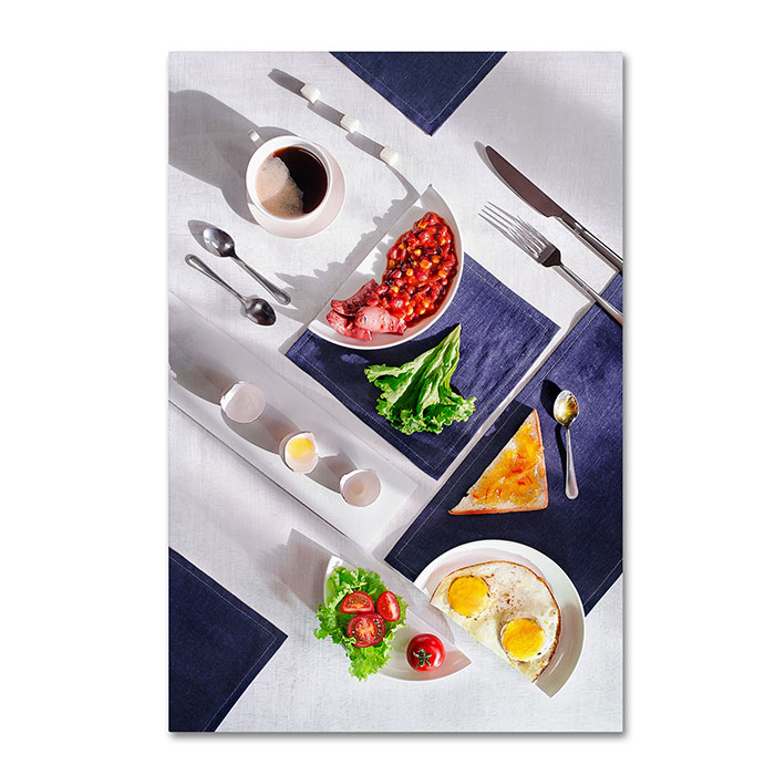 Trademark 1x00880-c1624gg 16 X 24 In. Suprematic Meal English Breakfast Canvas Art - Dina Belenko
