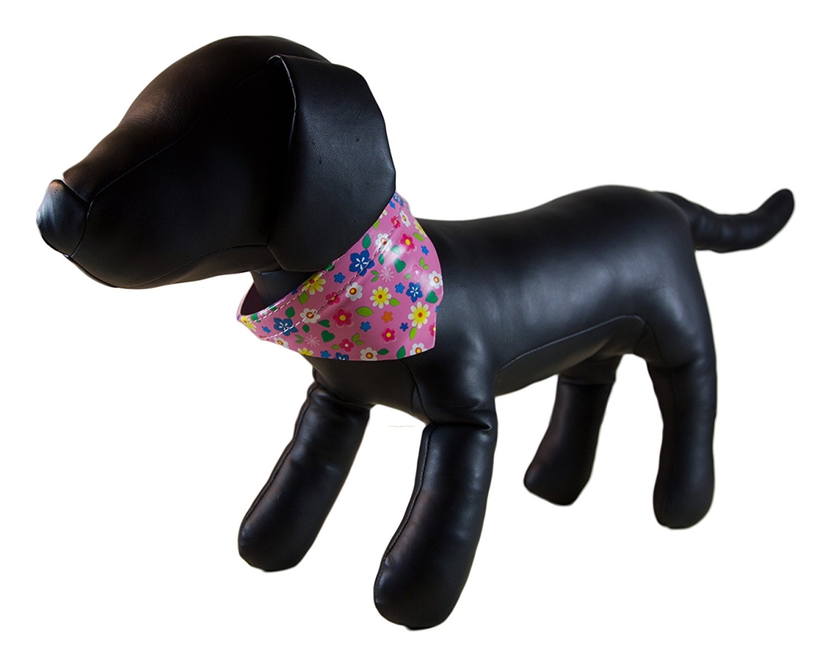 Flower Bandana Dog Collar - Pink, Extra Small