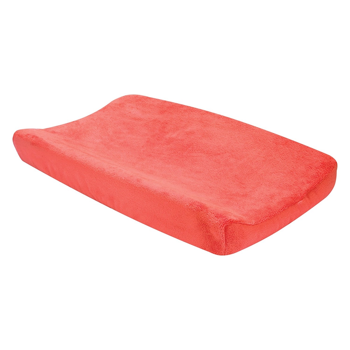 102693 16 X 32 In. Porcelain Plush Changing Pad Cover, Rose Coral