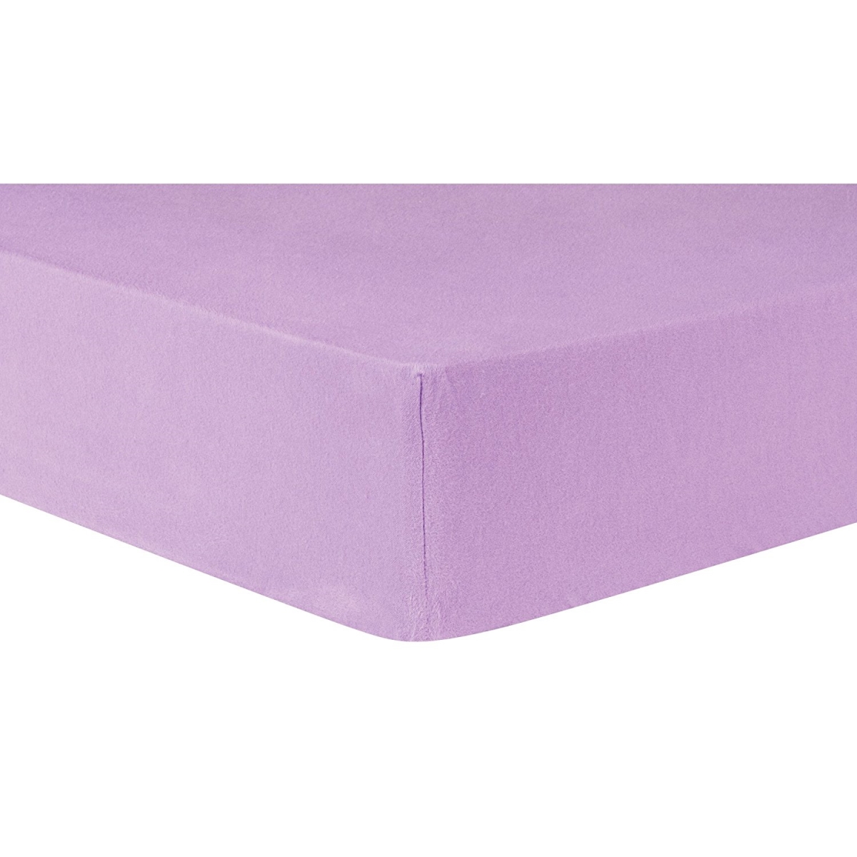102725 Lilac Deluxe Flannel Fitted Crib Sheet, Purple