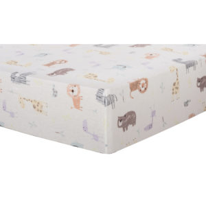 101247 Crayon Jungle Deluxe Flannel Fitted Crib Sheet